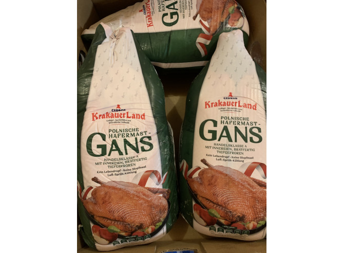 Frozen goose in vacuum 3,2kg - 5,00kg