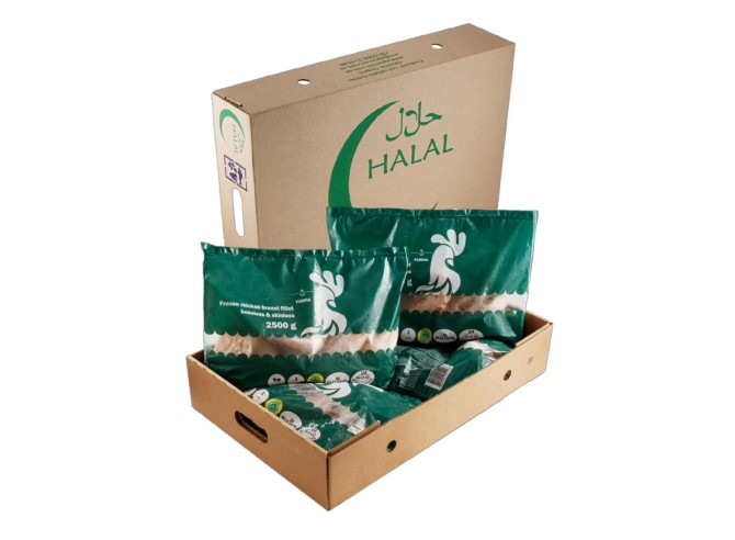 Broilera fileja saldēta  HALAL IQF...