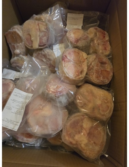 PET FOOD liellopa kājas, mazgātas, zāģētas, saldētas